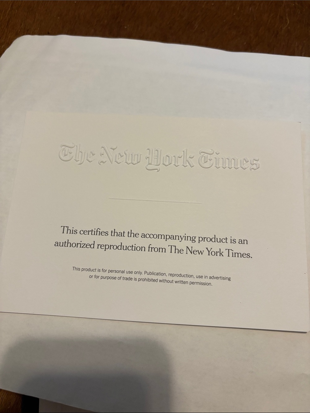 New in box - authentic  puzzle from the New York Times 03/10/1932 edition